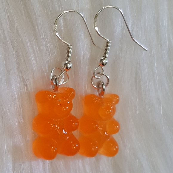 4/$20 Gummy Bear Sterling Silver Earrings - Picture 2 of 2